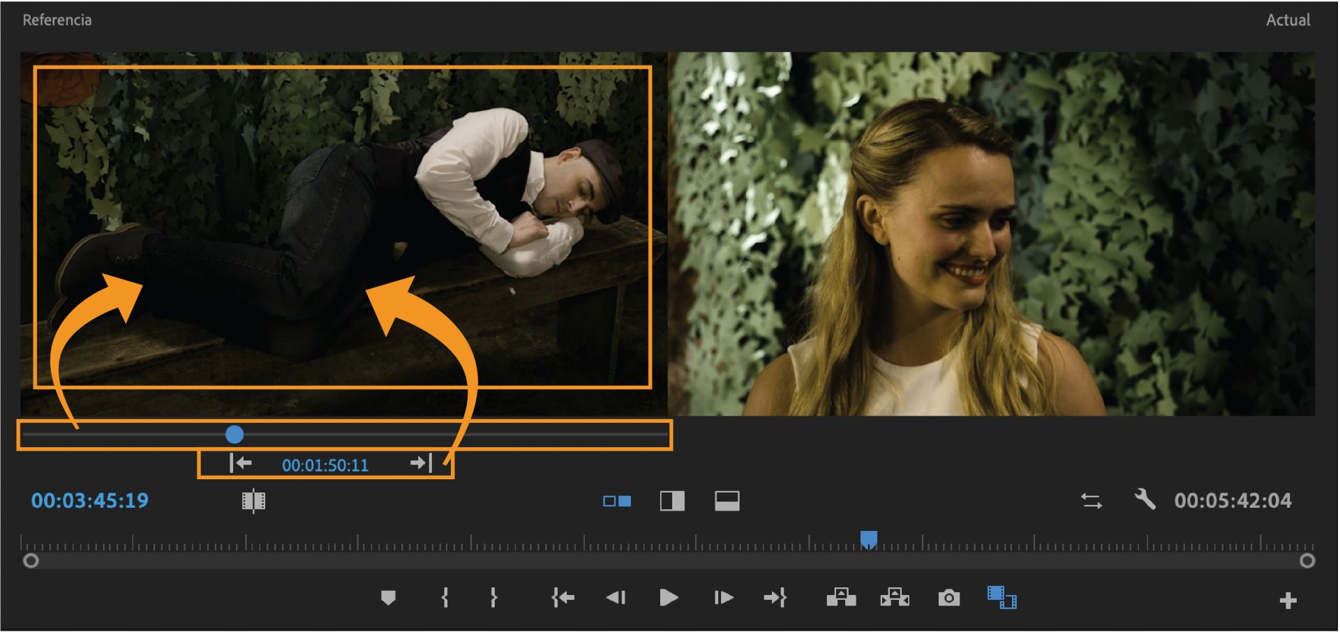 Seleccionar un fotograma de referencia