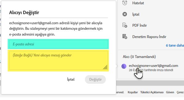 yeni e-posta ve mesaj