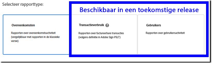 Het rapporttype selecteren