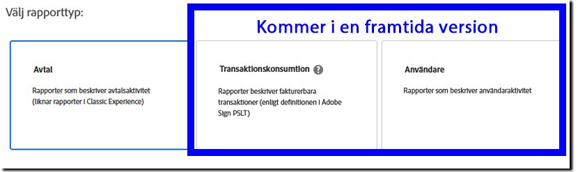 Välj rapporttyp