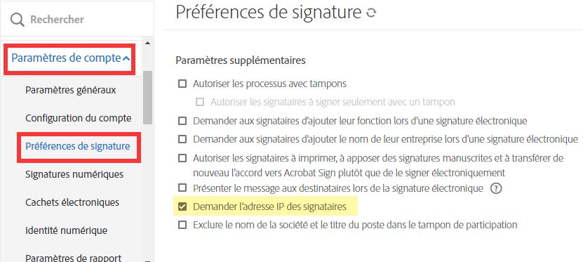 Commandes de la fonctionnalité de demande d’adresse IP