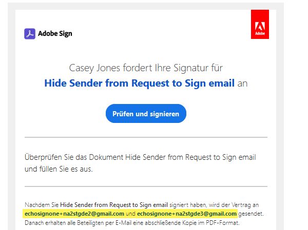  Ausblenden des Namens und der E-Mail-Adresse des Absenders in der „Signatur angefordert“-E-Mail aktiviert