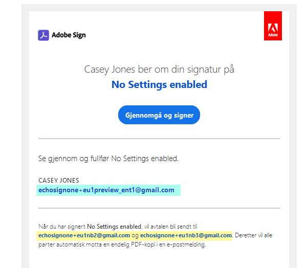 Ingen alternativer aktivert