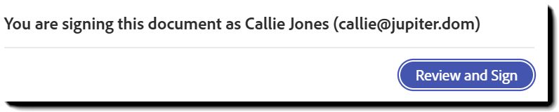 使用簽署者姓名的身分識別通知，讓他們了解自己是正確的簽署方。