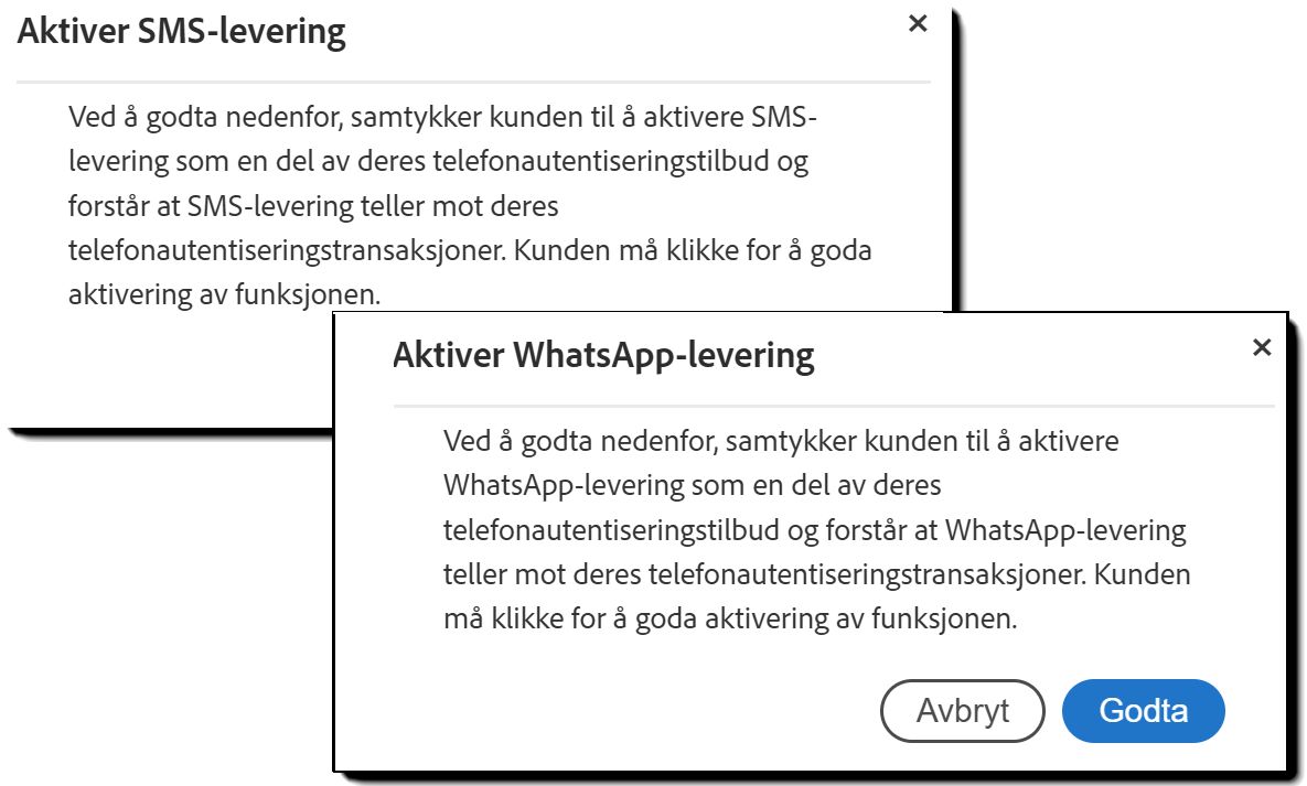 Utfordringsmeldingen som vises når alternativet for lenkevarsling er aktivert.