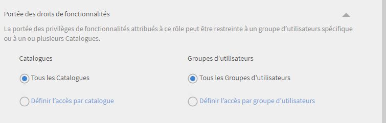 Définir la portée des droits