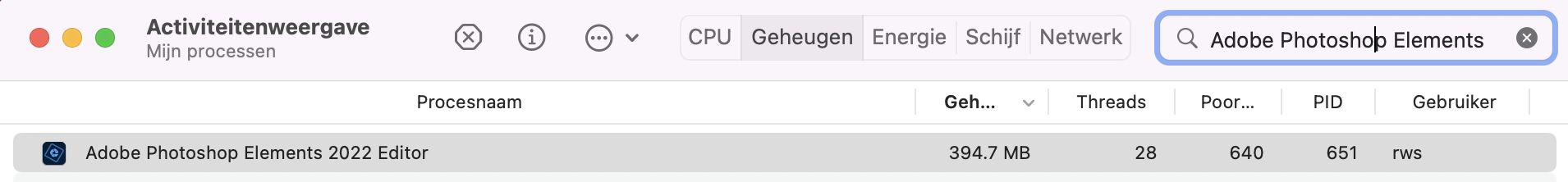 Activiteitenweergave