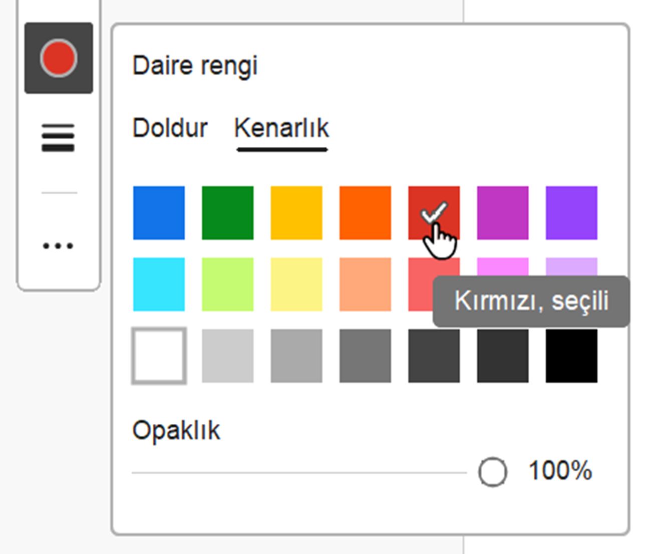 Geliştirilmiş renk örneği erişilebilirliği