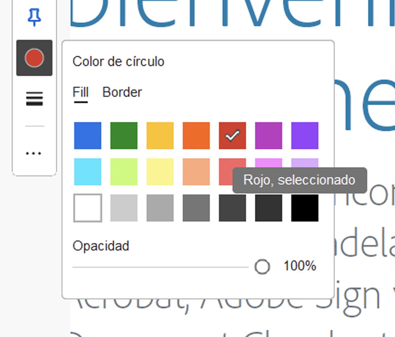 Accesibilidad de muestra de color mejorada