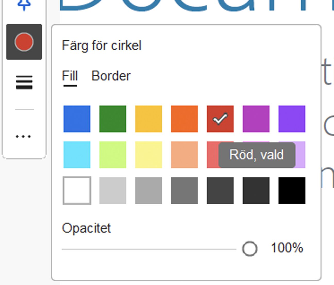 Förbättrad tillgänglighet för färgväljare