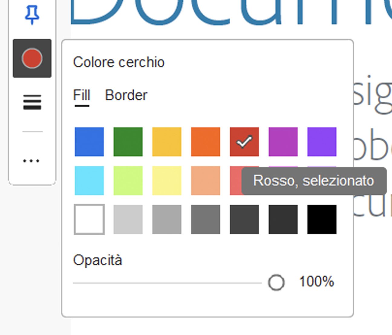 Accessibilità migliorata per i campioni di colore