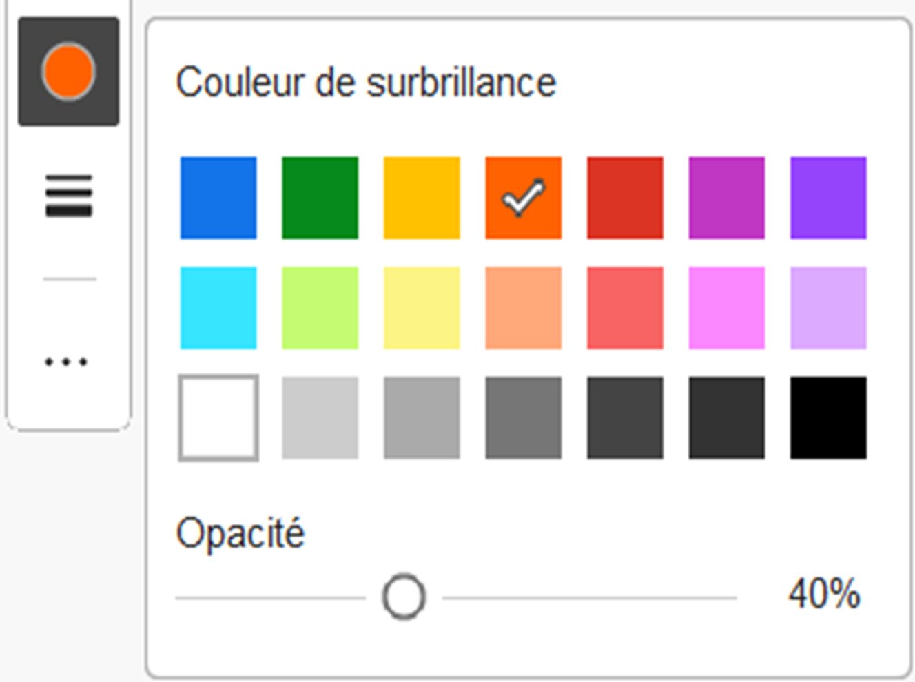 Amélioration de l’accessibilité de l’échantillon de couleurs