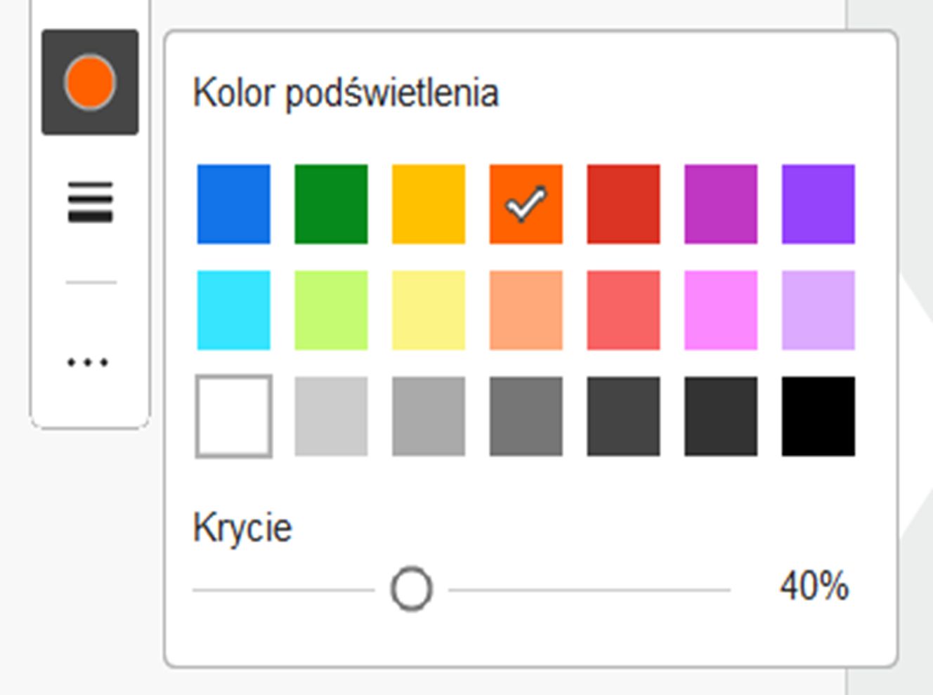 Ulepszona dostępność próbek kolorów