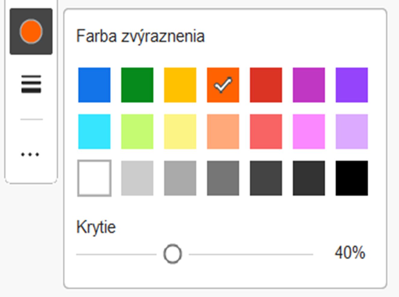 Vylepšená dostupnosť vzorkovníka farieb