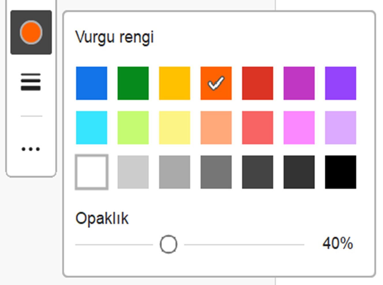 Geliştirilmiş renk örneği erişilebilirliği