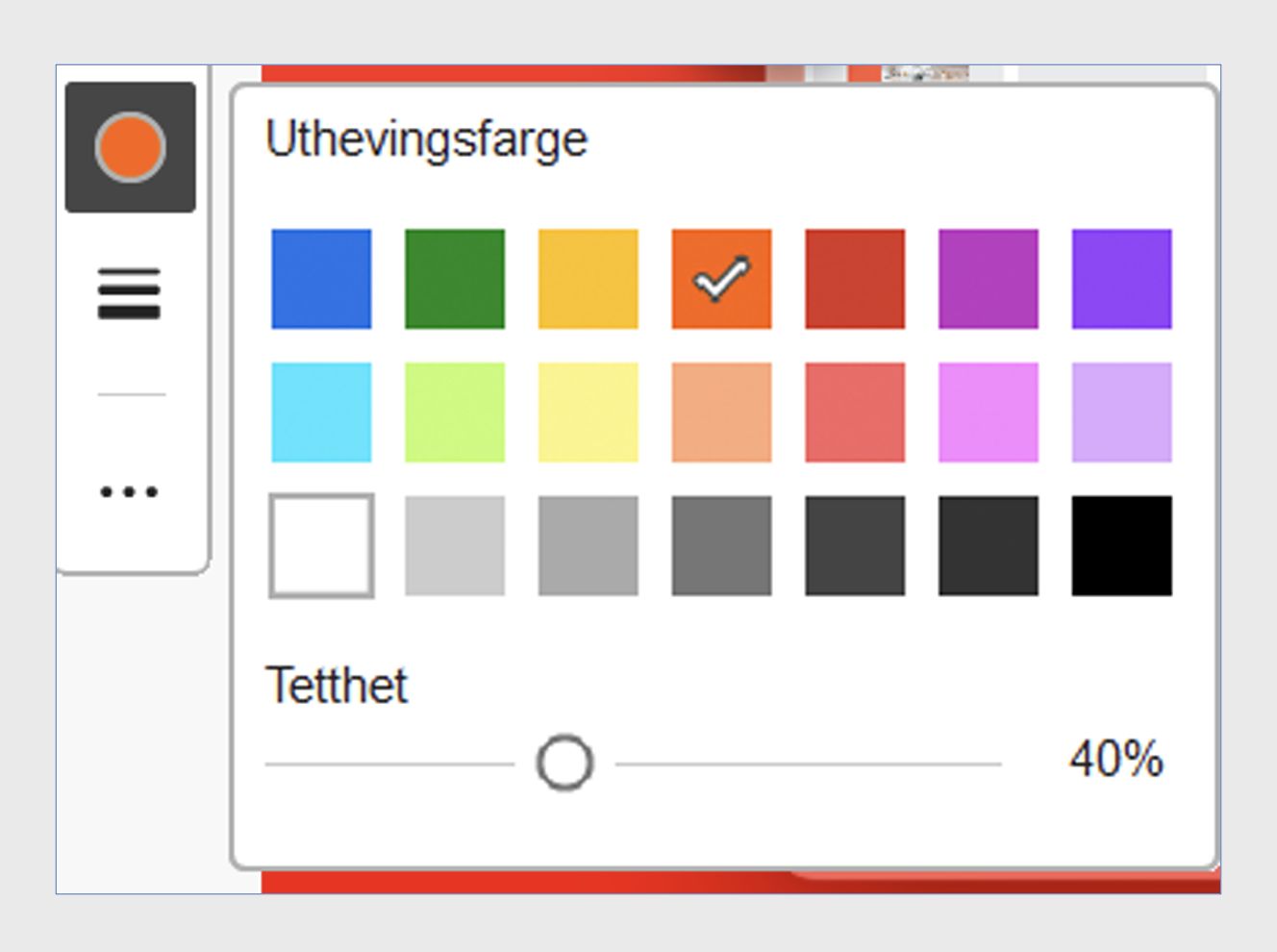 Forbedret tilgjengelighet for fargekart