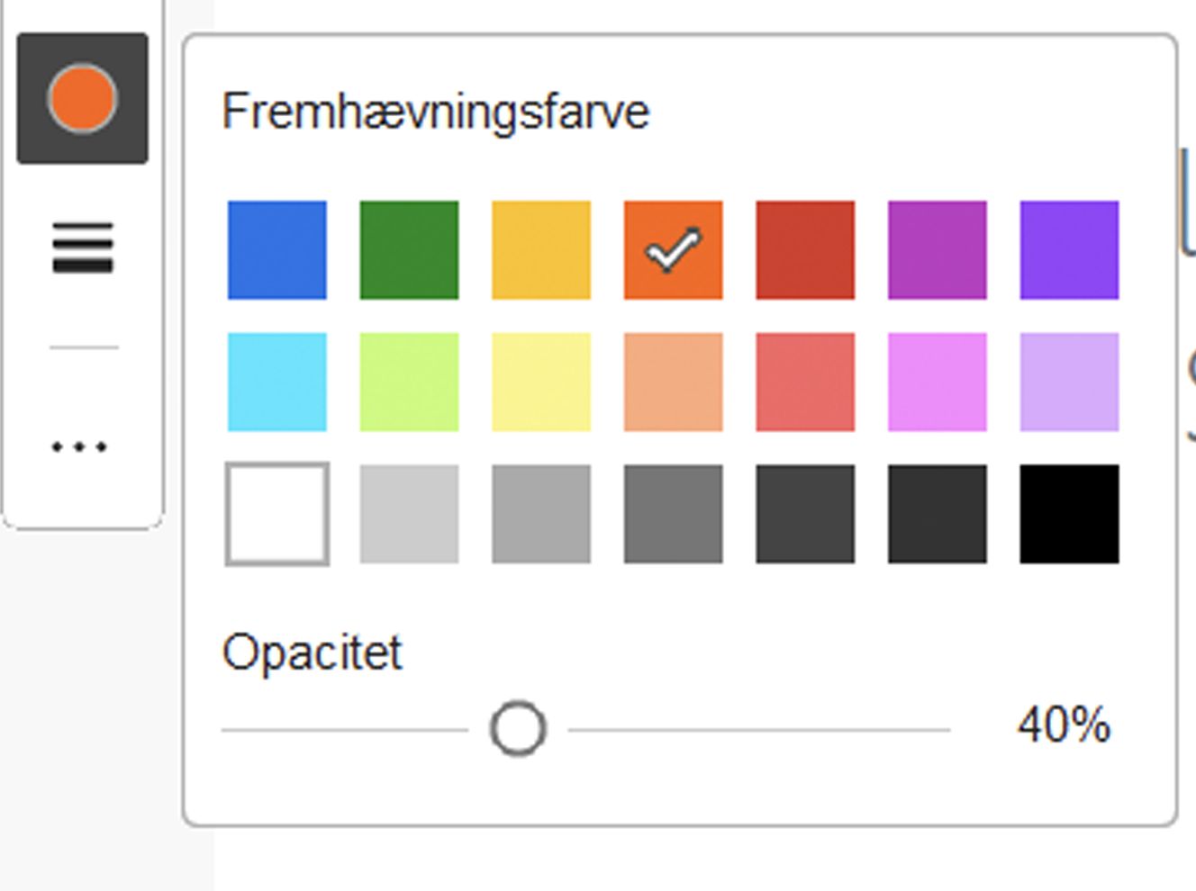 Forbedret tilgængelighed af farveprøver