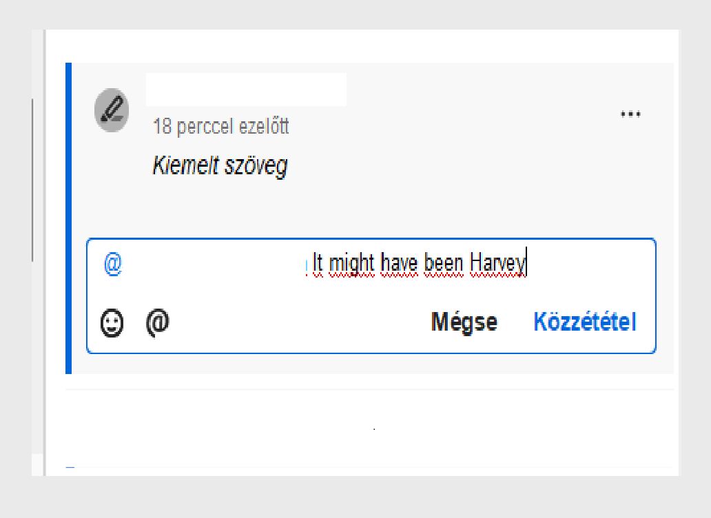 Megjegyzés automatikus kitöltése funkció az Acrobat programban