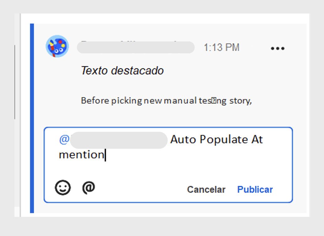 Recurso de preenchimento automático de menções no Acrobat