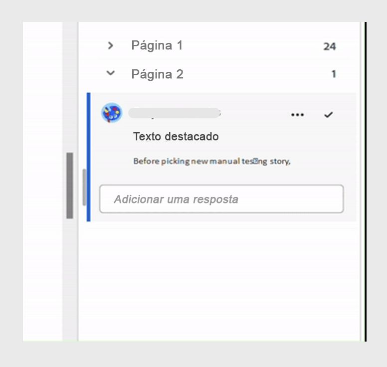 Recurso de preenchimento automático de menções no Acrobat