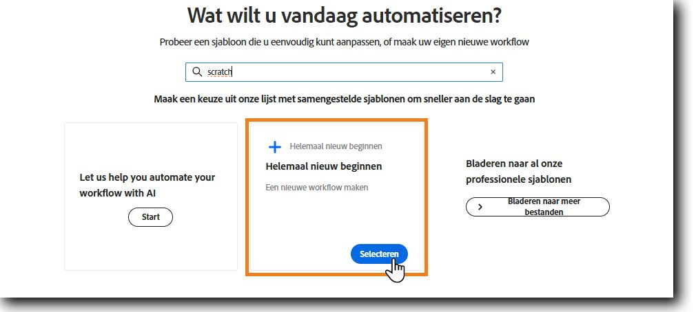 Selecteer Opnieuw beginnen