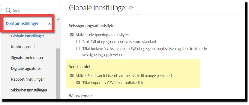 Send samlet-kontrollere
