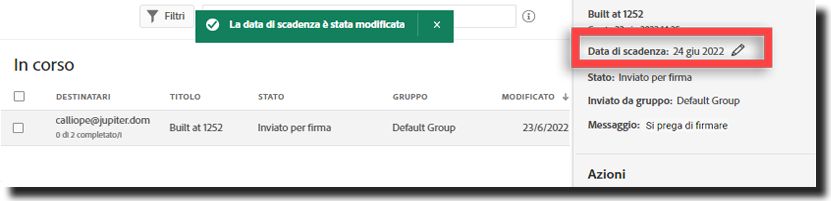 Impostare una data di scadenza correttamente