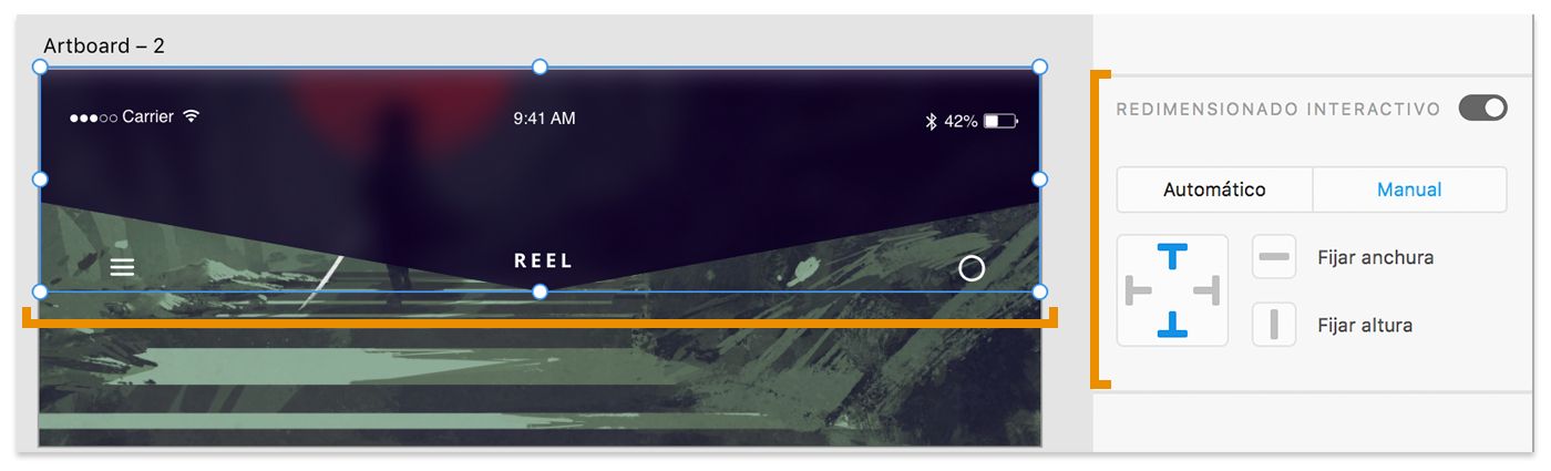 Configuración de restricciones en grupo de objetos