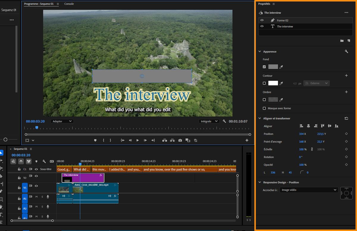 Sélectionnez l’un des outils de forme et faites-le glisser sur votre image pour dessiner une forme. Modifiez l'apparence de votre image grâce aux options disponibles dans le panneau Propriétés.