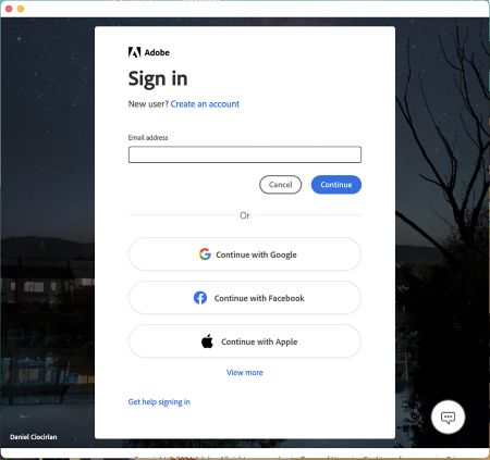 כניסה ל-Photoshop Elements 2024