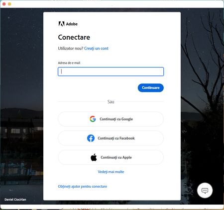 Conectarea la Photoshop Elements 2024