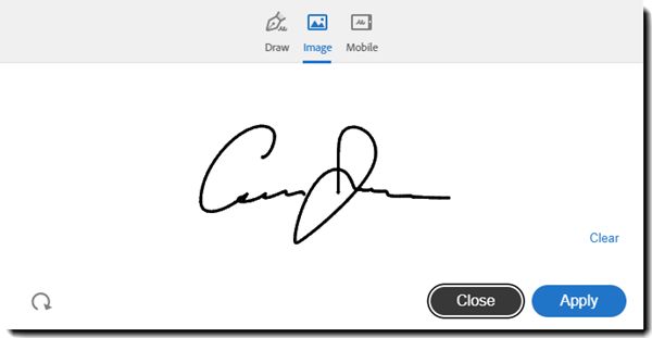 Création de votre signature