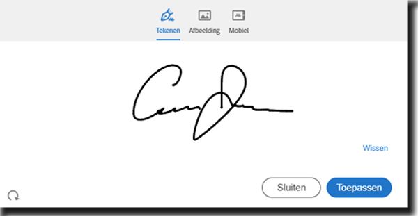 Handtekening maken
