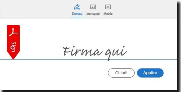 Creare la firma
