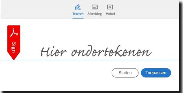 Handtekening maken