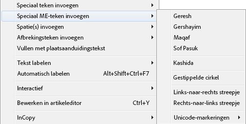 Speciaal MO-teken invoegen
