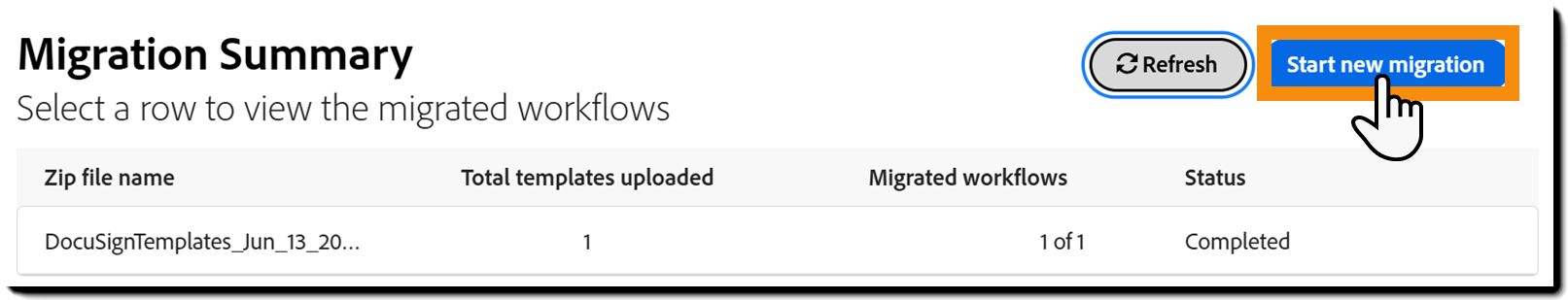 Lancer une migration