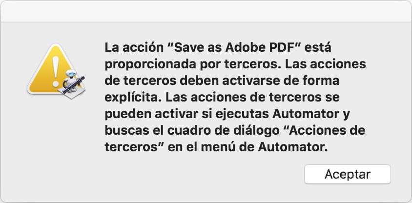 Error al imprimir un documento de Word en Adobe PDF