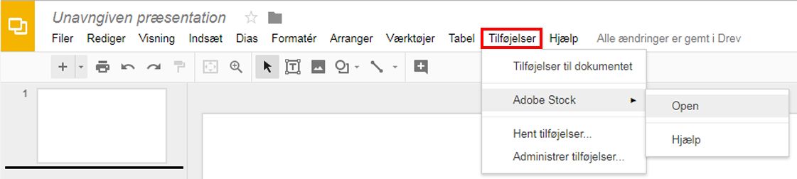 Tilføjelsesprogrammer