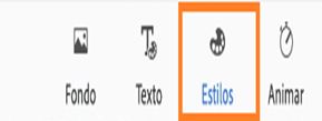 Cambiar estilos