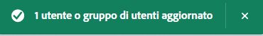 Utente aggiunto