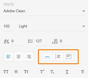 Passaggio da testo indipendente a testo in area