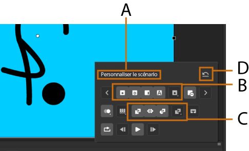 Panneau Outils du scénario