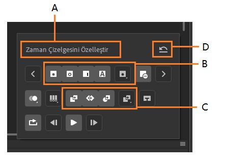Zaman Çizelgesi Araçları Paneli