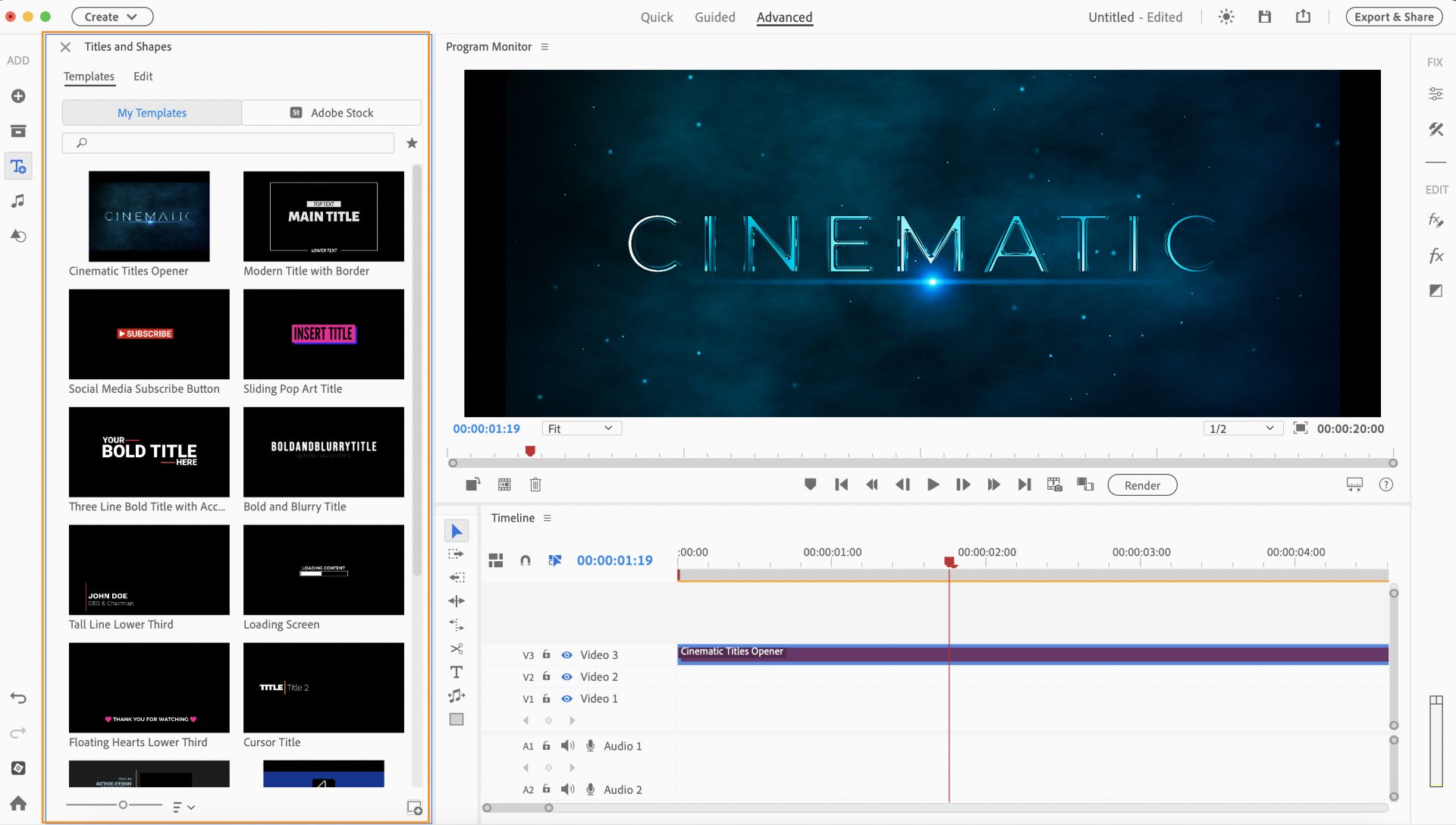 Switch to the light or dark mode in Adobe Premiere Elements.