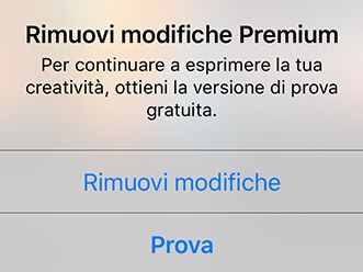 Inizia la prova gratuita di Photoshop Express Premium 