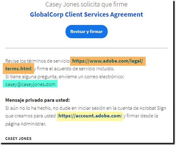 Vínculos sin convertir en el correo electrónico entregado al destinatario