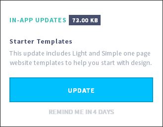 Opção Atualizar durante a atualização manual