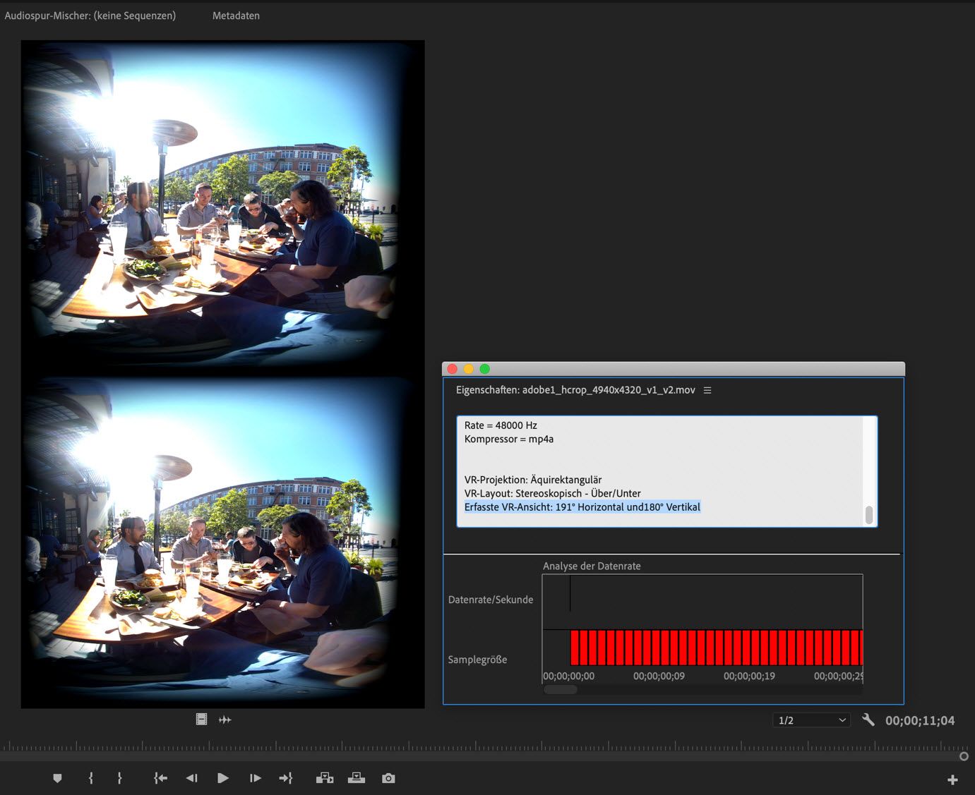 Automatische Erkennung von VR-Eigenschaften