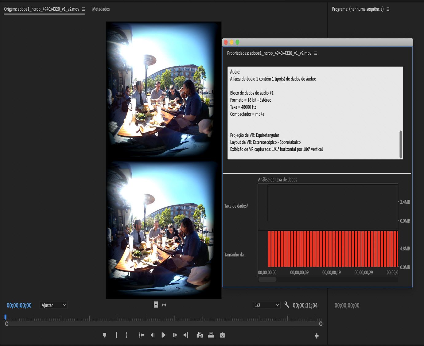 Detecção automática de propriedades de VR